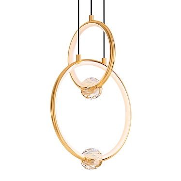 Sleek and Chic Luana Pendant Light 3D model image 1 