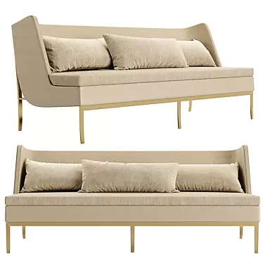 Bruno Moinard Edition Sofa | Courtrai - Luxurious French Craftsmanship 3D model image 1 