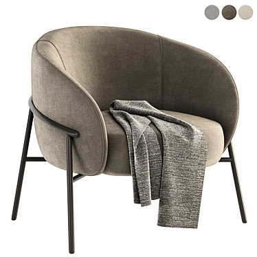 Modern and Stylish RIMO Armchair 3D model image 1 