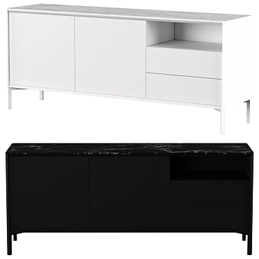 Modern Minimalist Calligaris York Sideboard 3D model image 1 