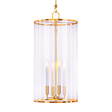 Contemporary Large Pendant Light 3D model image 1 