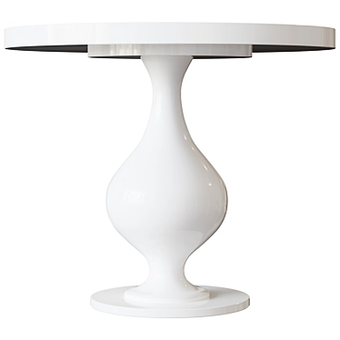 Palermo Side Table: American Elegance by Fratelli Barri 3D model image 1 