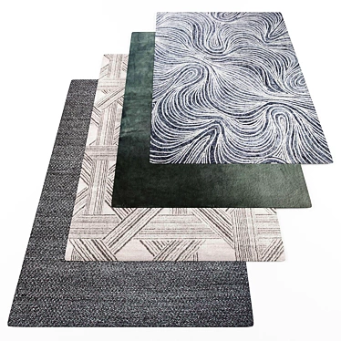 Modern Style Rugs Set 3D model image 1 