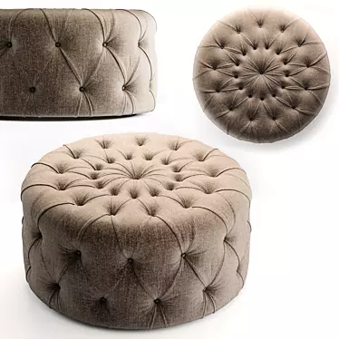 Borzalino Pouf: Eurostile Chic 3D model image 1 