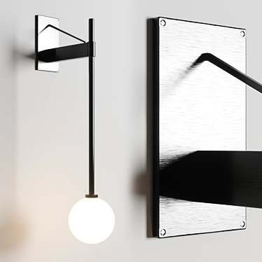 Sleek Bastion Wall Lamp: A Stylish Lighting Solution 3D model image 1 