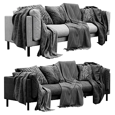 Munich Fabric Sofa: Modern Elegance 3D model image 1 