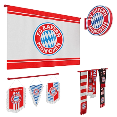 Bayern's Pride: Official Club Merch 3D model image 1 