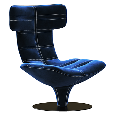 Harley Revolving Armchair: Modern 2015 Design 3D model image 1 