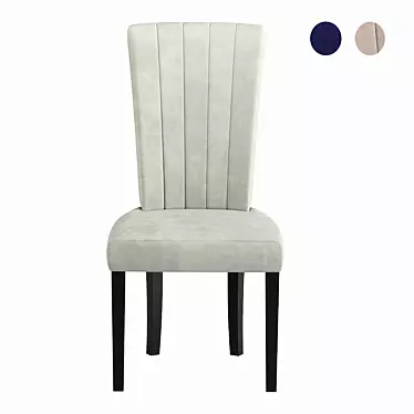 Luxury Velvet Armchair: Modern Elegance 3D model image 1 