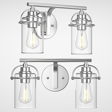 Quoizel Emerson Bath Light: Stylish and Elegant 3D model image 1 