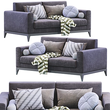 Modern Copenhaga Sofa: Sleek Design and Comfort 3D model image 1 