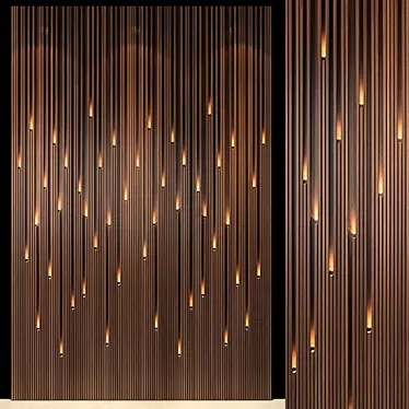 Contemporary Wall Panel Design 3D model image 1 