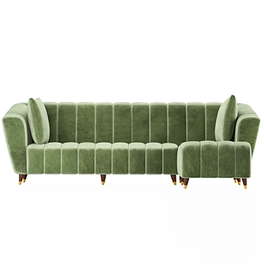 Modern 3-Seater Sofa 3D model image 1 