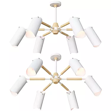 Modern Elegance: Valko Lighting Fixture 3D model image 1 