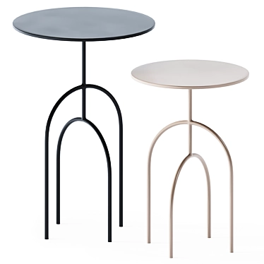 Elegant Moca Side Table: Stylish and Functional 3D model image 1 