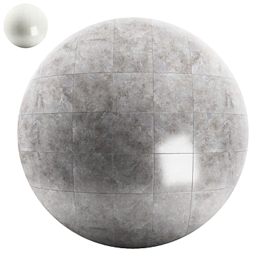 Elegant Mioni Marble Tile: PBR 4k Seamless 3D model image 1 
