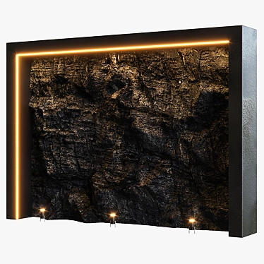 2015 Stone Wall Sculpture 3D model image 1 
