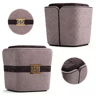 Elevate Your Space with Reiggi Leto Pouf 3D model image 1 