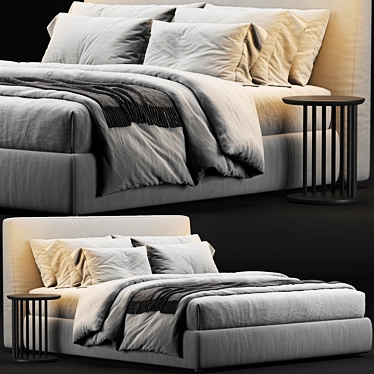 Modern Flou MyPlace Bed 3D model image 1 
