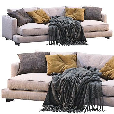 Flexform Long Island Sofa 3D model image 1 