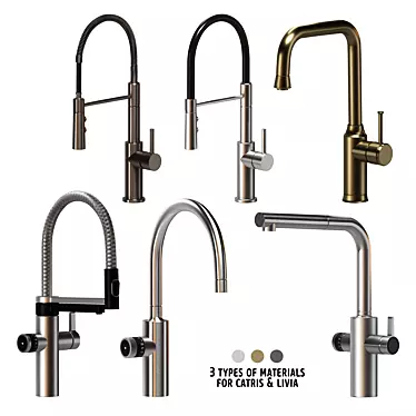 BLANCO Faucet Set with Multiple Designs 3D model image 1 