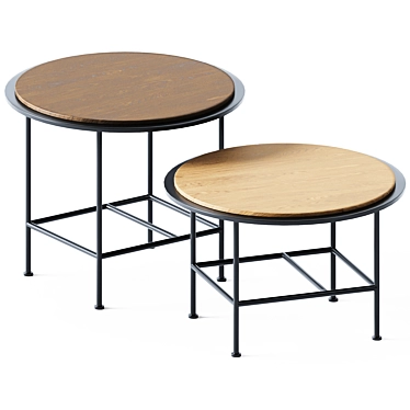 Stylish Orbit Side Table 3D model image 1 