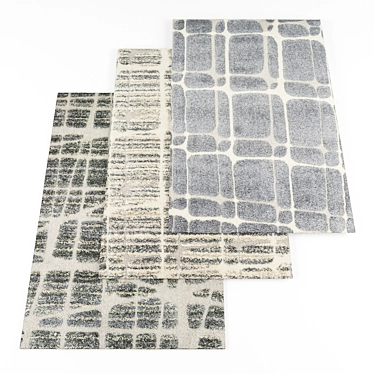 Versatile Rug Collection: 4 Textures 3D model image 1 