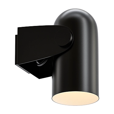 Black Bullet Wall Light 3D model image 1 