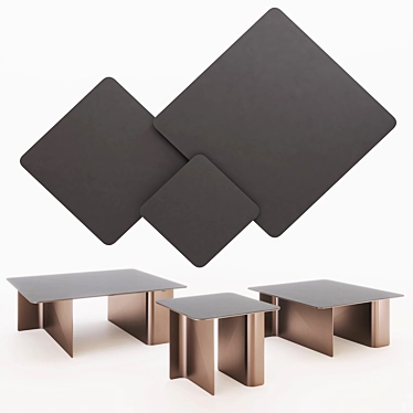 Tanya Coffee Table: Sleek Design & Multiple Sizes 3D model image 1 