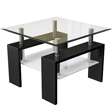 Modern Coffee Table ST-052 in Wenge or White Finish 3D model image 1 