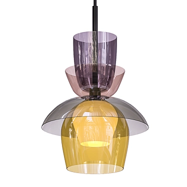 Elegant Bell Pendant Light 3D model image 1 