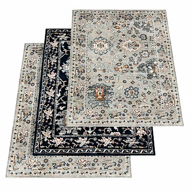 Carine Beige Century Rug 3D model image 1 