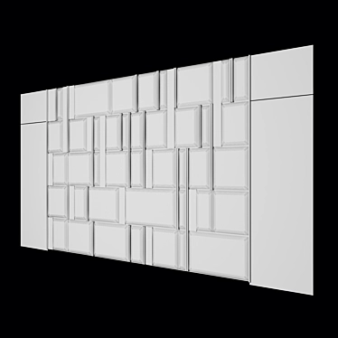 Visualize Your Space with Wall Panel 3D model image 1 