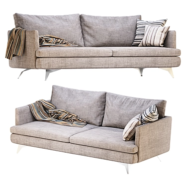 DURESTA Meridian: Elegant and Versatile Sofa 3D model image 1 