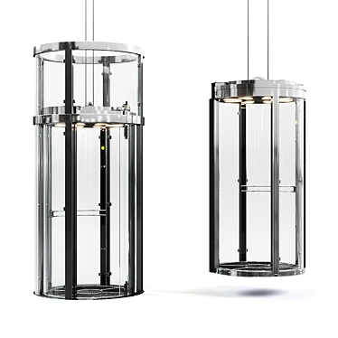 OM Glass Round Lift M-System (МС1300) - Spacious and Elegant. 3D model image 1 