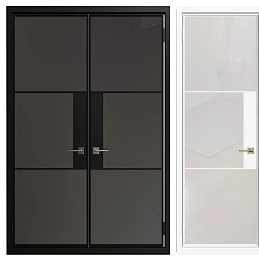 Elegant Interior Door 3D model image 1 