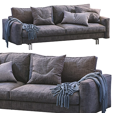 Modern Blue Interface Sofa: 2013 Design 3D model image 1 