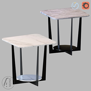 Modern Square Table: TB-0085 3D model image 1 