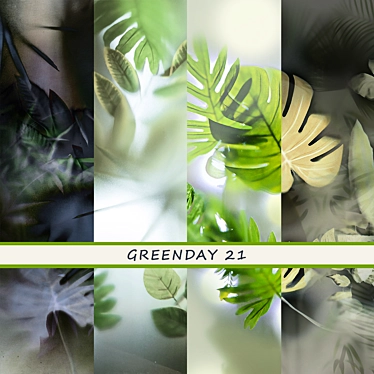 Tropical Bliss: GREENDAY 21 Wallpaper Pack 3D model image 1 