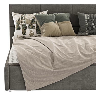 Modern Sofa Bed: 6 Color Options 3D model image 1 