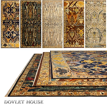 Title: Dovlet House Carpets, Set of 5 3D model image 1 