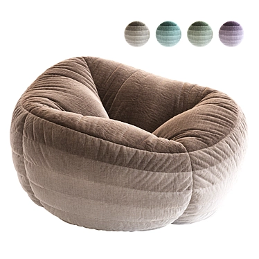 Comfy Bean Bag Chair 3D model image 1 