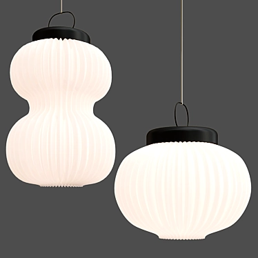 Minimalistic LED Pendant Light 3D model image 1 