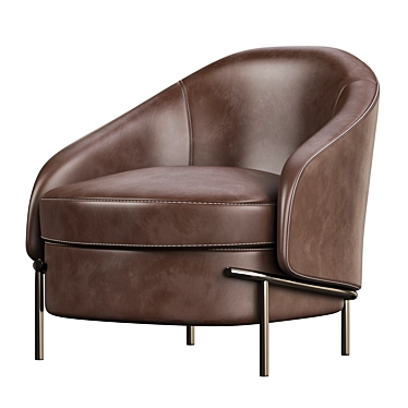 Modern LLOYD Armchair by Longhi 3D model image 1 