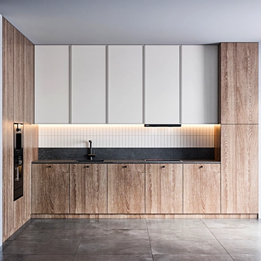 Gaggenau Kitchen: Stylish, Spacious, and Functional 3D model image 1 