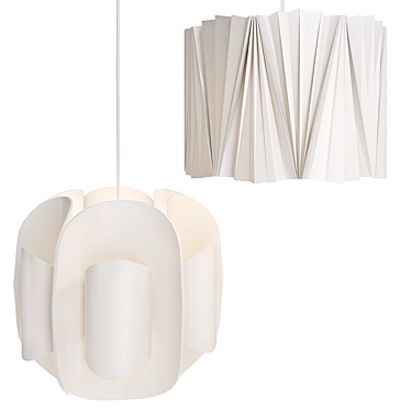 Modern White Pendant Lamps 3D model image 1 