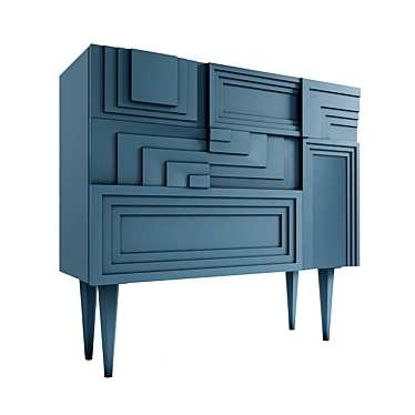 Totem Collection Chest of Drawers 3D model image 1 