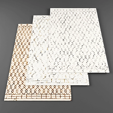 High-Res Random Rugs Set 3D model image 1 