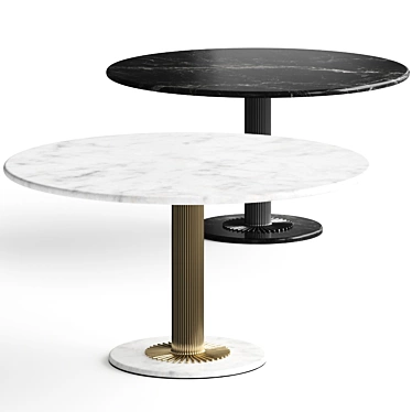 Santiago Dining Table: Designer Elegance 3D model image 1 