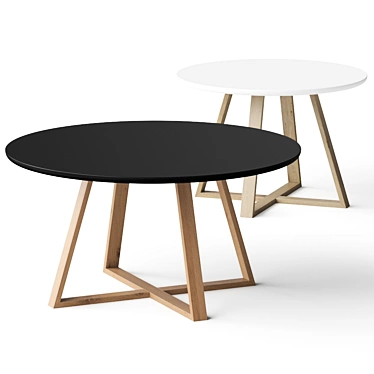 Nordic Round Coffee Tables 3D model image 1 